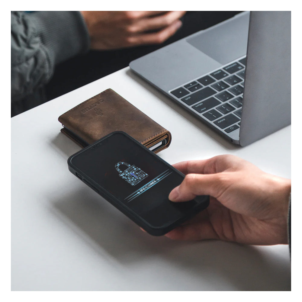 Πορτοφόλι Δερμάτινο Crazy Horse 3πλο με καρτοθήκη RFID