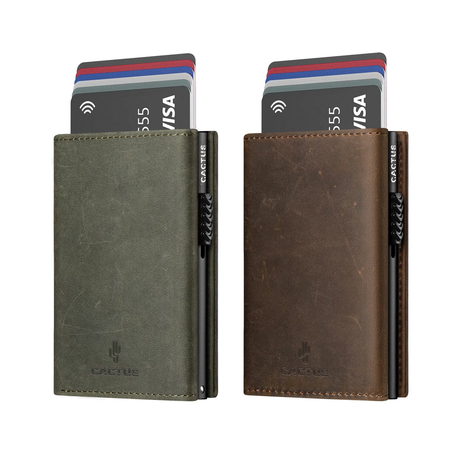 Πορτοφόλι Δερμάτινο Crazy Horse 3πλο με καρτοθήκη RFID