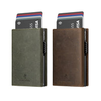 Πορτοφόλι Δερμάτινο Crazy Horse 3πλο με καρτοθήκη RFID