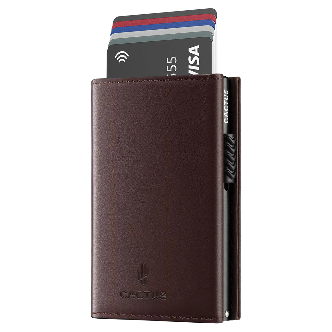 Premium Πορτοφόλι Δερμάτινο 3πλο με καρτοθήκη RFID