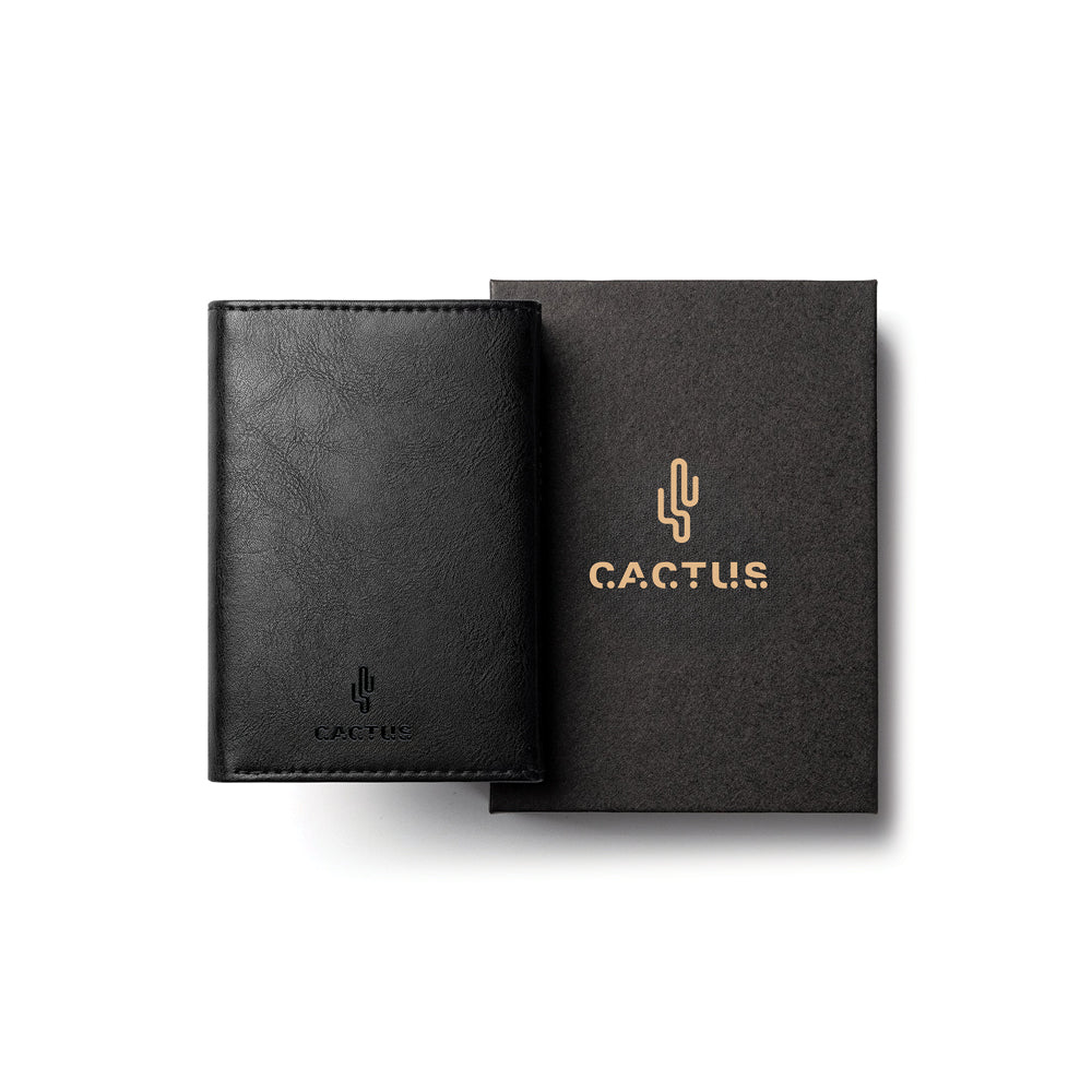 Premium Πορτοφόλι Δερμάτινο 3πλο με καρτοθήκη RFID