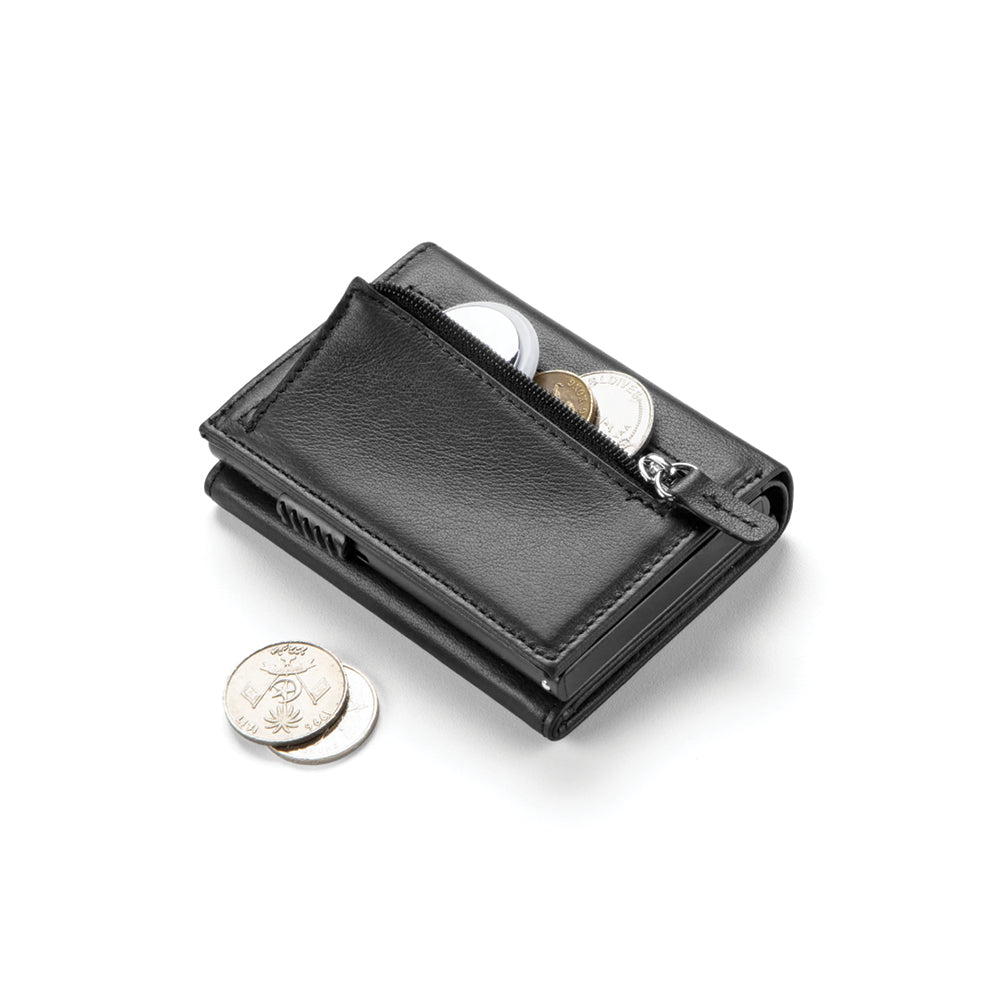 Premium Πορτοφόλι Δερμάτινο 3πλο με καρτοθήκη RFID