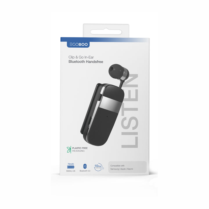 EGOBOO Clip&Go In-Ear BT Handsfree