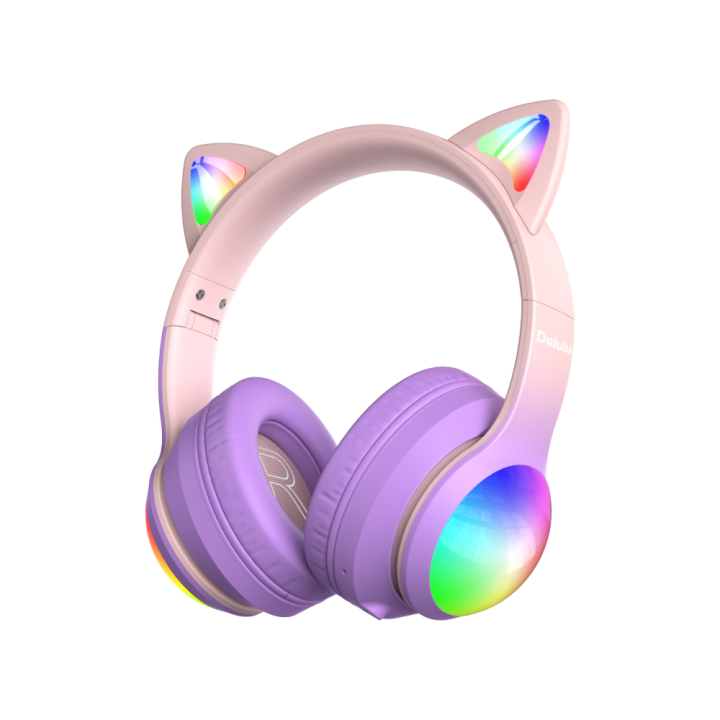 Kiddoboo Delulu Bluetooth Headphones DiscoBeats Blue