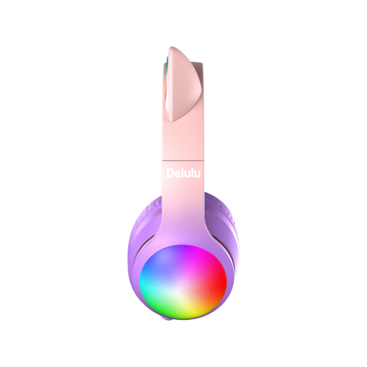 Kiddoboo Delulu Bluetooth Headphones DiscoBeats Blue