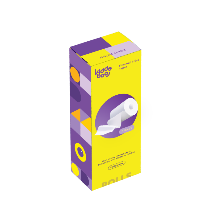 Kiddoboo Thermal Paper Rolls (5pcs) for Kiddoboo FotoFun