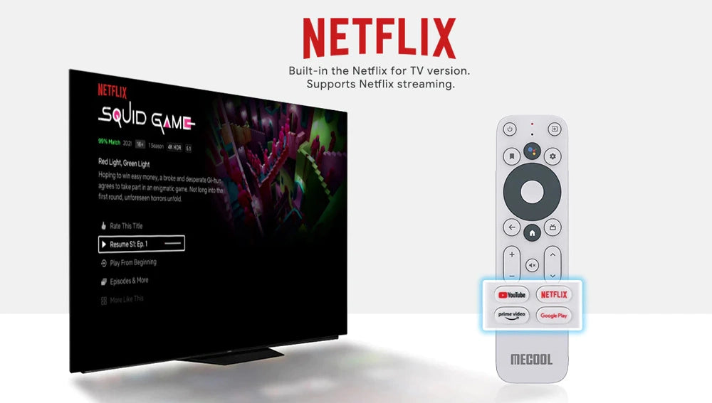 MECOOL TV Stick KD5, Google & Netflix certificate, FHD, WiFi, Android 11