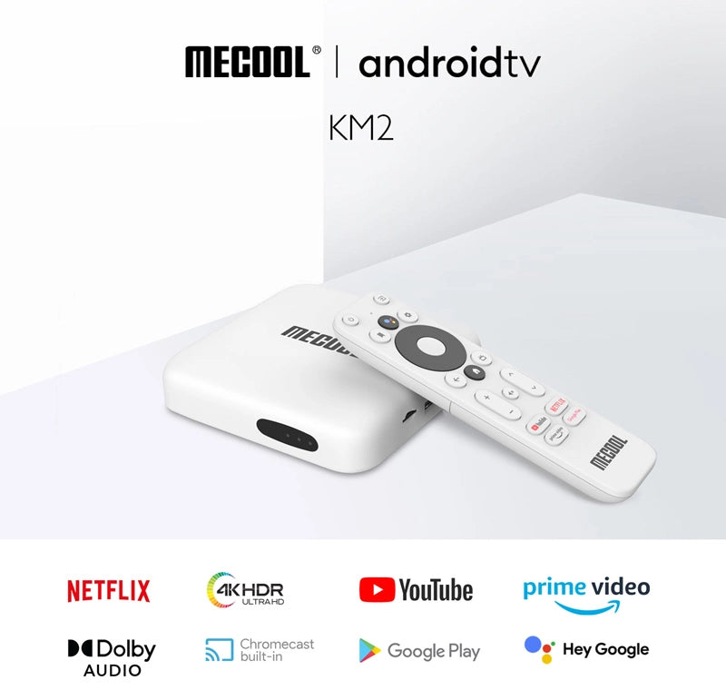 MECOOL TV Box KM2, Google & Netflix certificate, 4K, WiFi, Android 10
