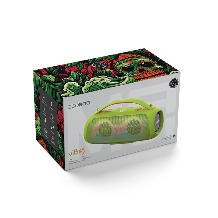 Egoboo X MAUI BT LED Speaker Vibes