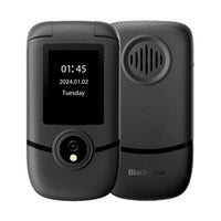 BLACKVIEW 4G DUAL-SCREEN FLIP PHONE (48MB+128MB) MIDNIGHT BLACK