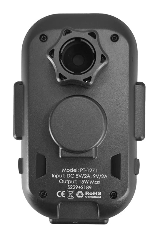 POWERTECH ασύρματος φορτιστής & βάση αυτοκινήτου PT-1271, 15W, μαύρος