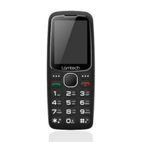 LAMTECH MOBILE PHONE 2.4′ GR DUAL SIM TINY L II WITH DOCK BLACK