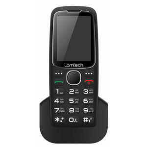 LAMTECH MOBILE PHONE 2.4′ GR DUAL SIM TINY L II WITH DOCK BLACK