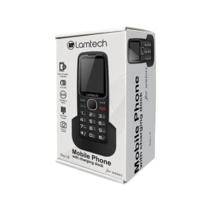 LAMTECH MOBILE PHONE 2.4′ GR DUAL SIM TINY L II WITH DOCK BLACK