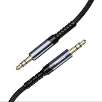 Recci RDS-A28 Καλώδιο 3.5mm male - 3.5mm male Μαύρο 1m