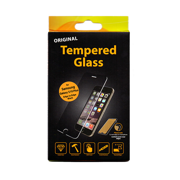 Προστατευτικο Τζαμι Οθονης TT Edge to Ed Για Samsung S10+ Μαυρο