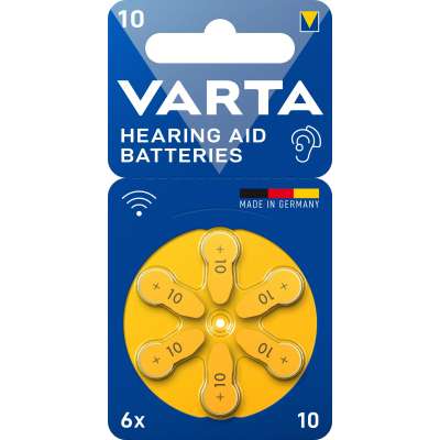 VARTA 24610 Μπαταρίες Ακουστικών Βαρηκοΐας 10 συσκ 6