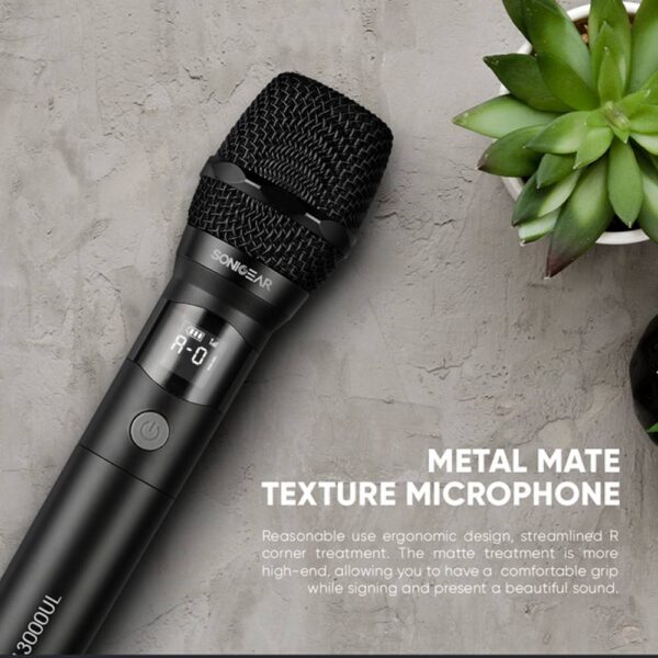 SONICGEAR DUAL PROFESSIONAL UHF WIRELESS LED MICROPHONE WM 3300 UL