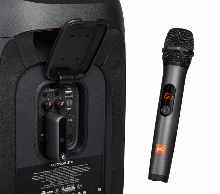 Wireless Mic x2, Dongle Receiver, 6.35mm