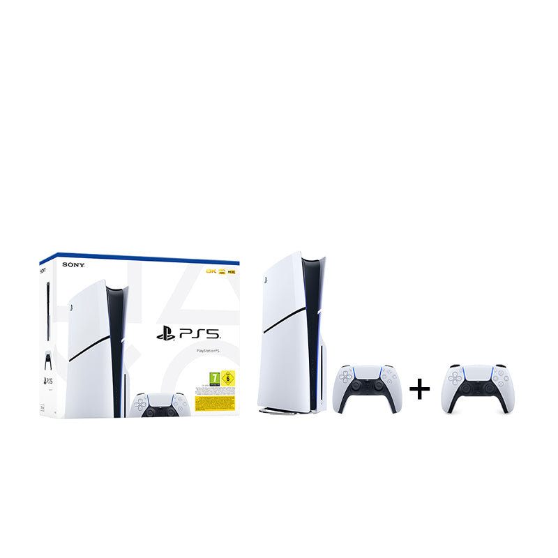 Sony PlayStation 5 BluRay Slim Edition + DualSense Wireless Controller White