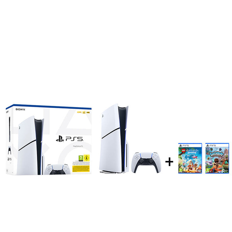 Sony PlayStation 5 BluRay Slim Edition + LEGO Horizon Adventures + Sackboy A Big Adventure!