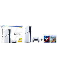Sony PlayStation 5 BluRay Slim Edition + Gran Turismo 7 Standard Edition + Sackboy A Big Adventure!