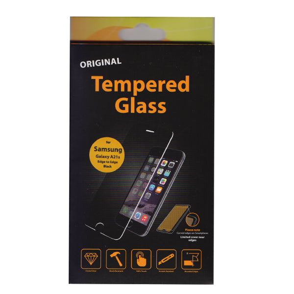 Προστατευτικο Τζαμι Οθονης TT Edge to Edge Για Samsung Galaxy A21s Μαυρο