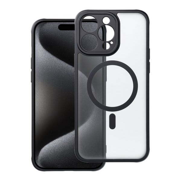 Θηκη Full Matte Mag Cover Με MagSafe Για Apple Iphone 15 Pro Max Μαυρη
